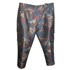 NEW DIOR Peter Doig Camouflage Cargo Pants Menswear Runway Trousers Designer